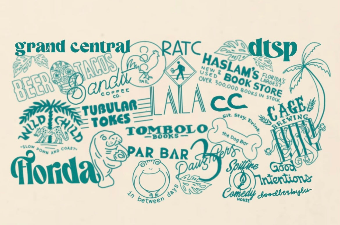 Grand Central Doodle Print
