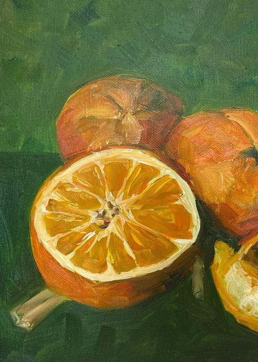 Orange Oil Painting